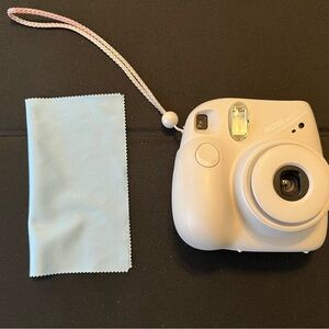 Fujifilm Instax Mini 7+ Instant Camera Gray With Cloth